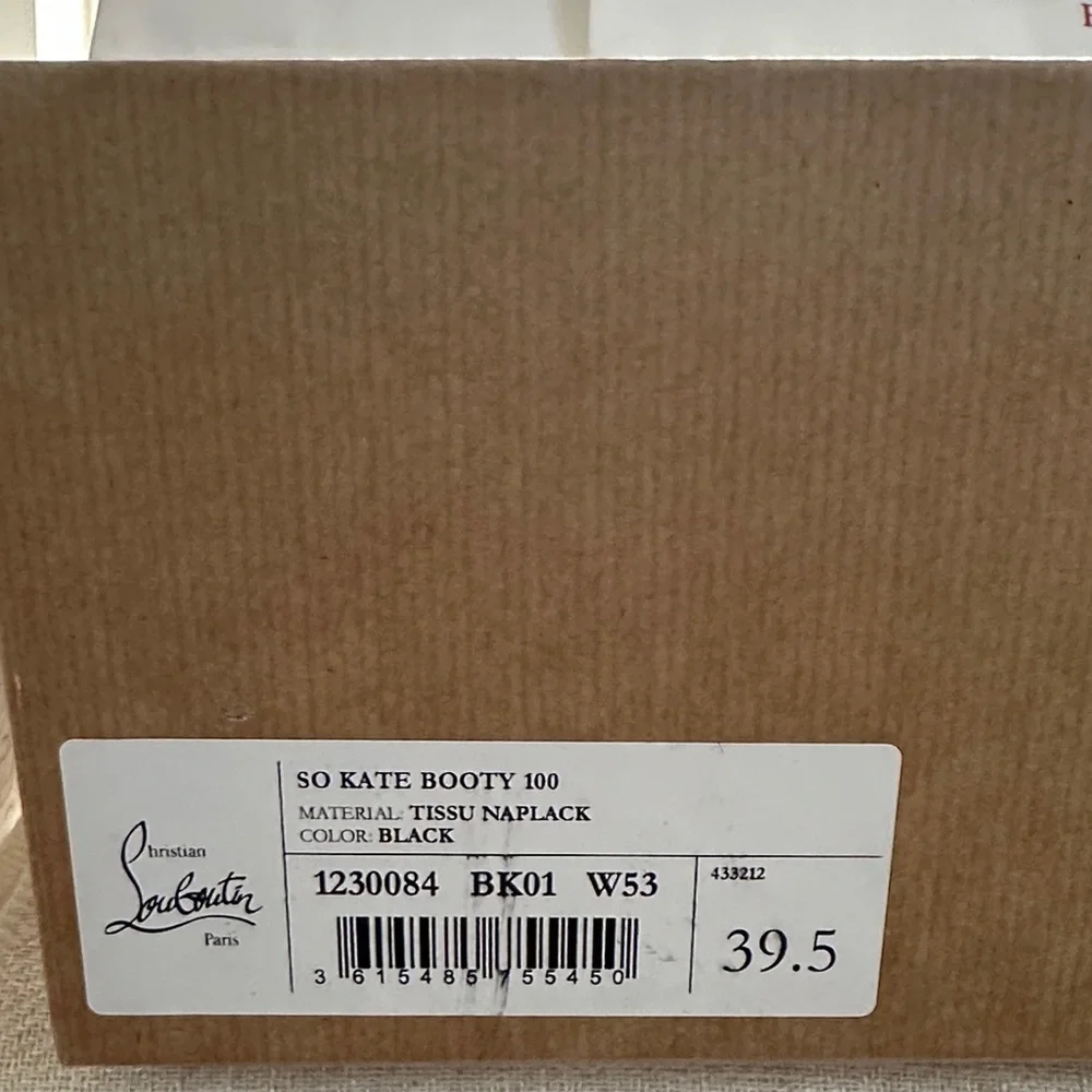 Christian Louboutin Black Heeled Boots with Red Sole - Picture 5 of 5